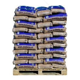 HUESO DE ACEITUNA – Palet de 77 sacos de pellets